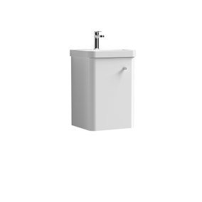 Core Wall Mounted 1 Door Vanity Unit with Basin