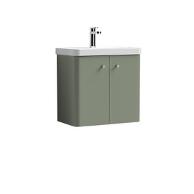 Core Wall Mounted 2 Door Vanity Unit with Basin