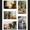11x14 Collage Picture Frame, 4x6 Collage Picture Frame, Displays Five 4x6 inch Photos, or 11x14 (Without Mat) Wall Decor Wall Hanging or Tabletop,...