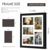 11x14 Collage Picture Frame, 4x6 Collage Picture Frame, Displays Five 4x6 inch Photos, or 11x14 (Without Mat) Wall Decor Wall Hanging or Tabletop,...