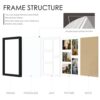 11x14 Collage Picture Frame, 4x6 Collage Picture Frame, Displays Five 4x6 inch Photos, or 11x14 (Without Mat) Wall Decor Wall Hanging or Tabletop,...