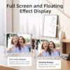 3 Pack Acrylic Picture Frame: 4x6inch Magnetic Picture Frames, Double Sided Magnet Frames,10+10mm Thick Block, Clear Photo Scalloped Frames...