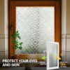 3D Stained Glass Window Film, Decorative Window Privacy Film for Bathroom,Front Door,Home, Sun Blocking Heat Control,Static Cling, Flowering...