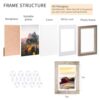 5x7 Picture Frames Set of 8, Rustic Picture Frames Multi Wood-Color,Vertical and Horizontal Formats for Wall Hanging and Tabletop Display,Perfect...