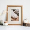 8x10 Picture Frame, Solid Oak Wood 8x10 Photo Frame with Mat to 5x7, 10x8 Picture Frames for Wall and Tabletop Display, Natural Oak 8 x 10 Frame,...