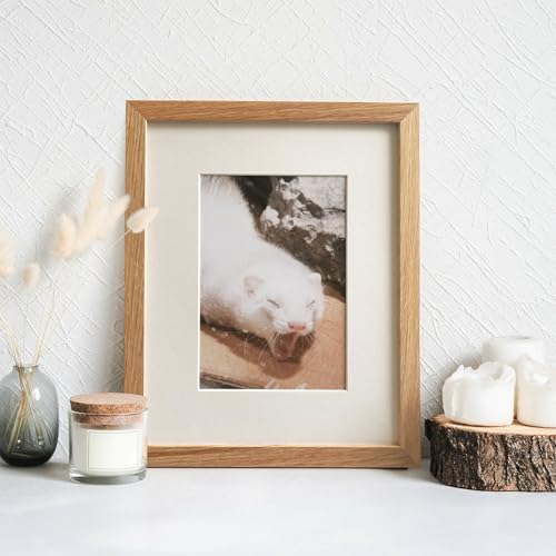 8x10 Picture Frame, Solid Oak Wood 8x10 Photo Frame with Mat to 5x7, 10x8 Picture Frames for Wall and Tabletop Display, Natural Oak 8 x 10 Frame,... 8x10 Picture Frame, Solid Oak Wood 8x10 Photo Frame with Mat to 5x7, 10x8 Picture Frames for Wall and Tabletop Display, Natural Oak 8 x 10 Frame,...