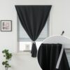 Adhesive Blackout Curtains- Self Stick Shades Window Blinds Curtains No Rod Needed Easy to Hang Curtains, Use for Bedroom, Living Room, Dining...