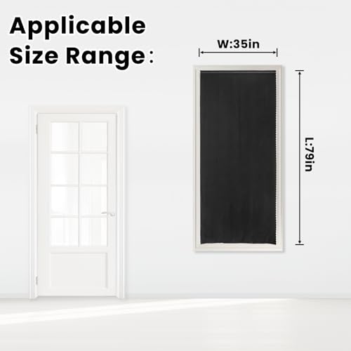Adhesive Blackout Curtains- Self Stick Shades Window Blinds Curtains No Rod Needed Easy to Hang Curtains, Use for Bedroom, Living Room, Dining...