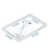 AITEE 5x7 Acrylic Picture Frames 3 Pack, Clear Picture Frames with Stand, Magnetic Frame Acrylic Lucite Frameless Transparent Cubes Floating Gift...