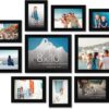 Americanflat Set of 10 Picture Frames with Shatter-Resistant Glass - Gallery Wall Frame Set with Two 8x10, Four 5x7 and Four 4x6 Frames - Signature...
