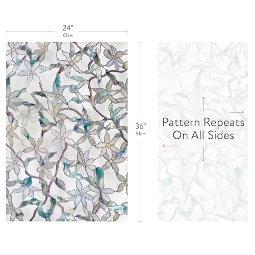 Artscape Jasmine | Privacy Window Film with Vibrant Colored Pattern | Non-Adhesive & UV Protection | Easy to Apply & Removable | 24 x 36 Inches |... Artscape Jasmine | Privacy Window Film with Vibrant Colored Pattern | Non-Adhesive & UV Protection | Easy to Apply & Removable | 24 x 36 Inches |...
