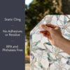 Artscape Jasmine | Privacy Window Film with Vibrant Colored Pattern | Non-Adhesive & UV Protection | Easy to Apply & Removable | 24 x 36 Inches |...