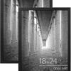 DOAI ART 18x24 Poster Frame 2 Pack, Black 18 x 24 Picture Frames for Horizontal or Vertical Wall Mounting, Scratch-proof Safe and Artistic Large...