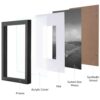 eletecpro 12x12 Picture Frames Set of 9 Classic Gallery Wall Frame Set Displays 8x8 Photo with Mat or 12x12 without Mat, Square Collage Wall Decor,...