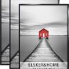 ELSKER&HOME 22.375 x 34 Poster Frame 3 Pack, Black Picture Frame for Horizontal or Vertical Wall Mounting, Sturdy and Scratch-proof