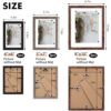 Fixwal Picture Frames Set, Gallery Wall Frame Set Picture Frames Collage 15 Pack for Wall or Tabletop with 8x10 5x7 4x6 Frames, Rustic Picture...
