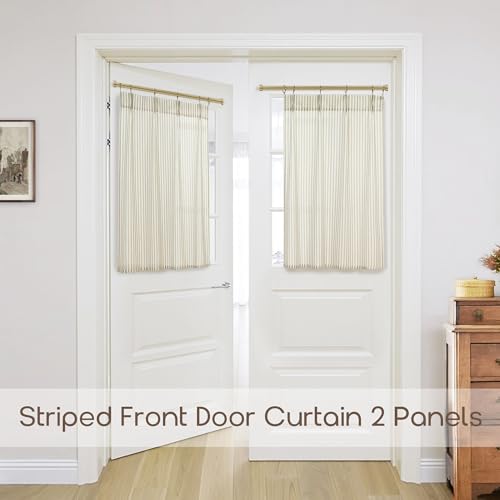 Front Door Curtain for Glass Window 40 Inch Length,Small Pre French Pinch Pleated Linen Sheer Short Curtains for Bedroom,30x40 Long Front Door Curtain for Glass Window 40 Inch Length,Small Pre French Pinch Pleated Linen Sheer Short Curtains for Bedroom,30x40 Long