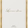 Lawrence Frames 5" W x 7" H Gold Metal Picture Frame with Bamboo Design (712257)