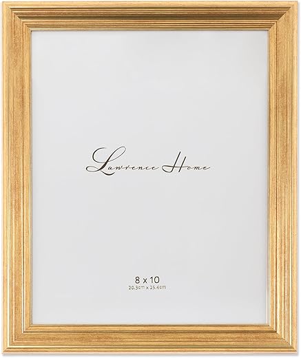 Lawrence Frames 536280 Sutter Gold 8x10 Picture Frame