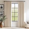 Lazzzy Beige Velvet Curtains 84 Inches Long Thermal Insulated Drapes for Living Room Bedroom Room Darkening Window Treatments Light Reducing Super...