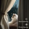 Lazzzy Beige Velvet Curtains 84 Inches Long Thermal Insulated Drapes for Living Room Bedroom Room Darkening Window Treatments Light Reducing Super...