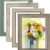 LUCKYLIFE 8x10 Picture Frame Set of 4, Rustic Farmhouse Picture Frames for Table or Wall Hanging