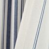 Lush Decor Farmhouse Stripe Yarn Dyed Cotton Window Curtain Panel Pair, 42" W x 84" L, Navy - Classic Modern Rustic Charm - Eco Friendly Cotton...