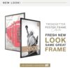 MCS Trendsetter 20x30 Poster Frame Black High-Gloss, Vertical & Horizontal Wall Hanging Large Picture Frame for Photos, Posters & Art Prints (1-Pack)