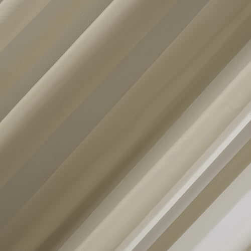 No. 918 Emily Sheer Voile Grommet Curtain Panel, 59" x 63", Stone