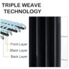 OVZME Black Blackout Curtains for Bedroom 63 Inch Length 2 Panels, Protect Privacy Thermal Insulated Solid Curtains for Bedroom, Dual Rod Pocket...