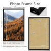 Picrit 11x17 Picture Frame, Photo Frame for Wall Mounting Display, Black