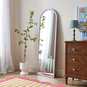 Remi Arched Scalloped Full Length Leaner Mirror Remi Arched Scalloped Full Length Leaner Mirror