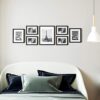 SONGMICS Picture Frames Set of 7 Pieces, One 11 x 14 Inches, Two 8 x 10 Inches, Four 6 x 8 Inches, with White Mat, Real Glass, for Multiple Photos,...