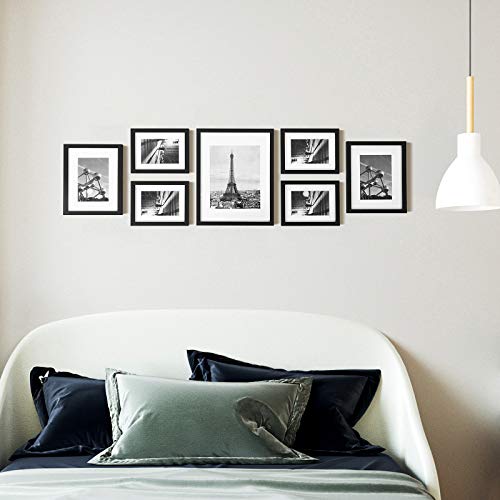 SONGMICS Picture Frames Set of 7 Pieces, One 11 x 14 Inches, Two 8 x 10 Inches, Four 6 x 8 Inches, with White Mat, Real Glass, for Multiple Photos,... SONGMICS Picture Frames Set of 7 Pieces, One 11 x 14 Inches, Two 8 x 10 Inches, Four 6 x 8 Inches, with White Mat, Real Glass, for Multiple Photos,...