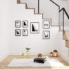 SONGMICS Picture Frames Set of 7 Pieces, One 11 x 14 Inches, Two 8 x 10 Inches, Four 6 x 8 Inches, with White Mat, Real Glass, for Multiple Photos,...