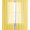 SpaceDresser Sheer Voile Window Treatment Rod Pocket Curtain Panels for Kitchen Bedroom Living Room Drapes Sunlight Filtering Privacy Semi Home...