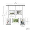 Umbra, Black Exhibit Multi Picture Frame Photo Display