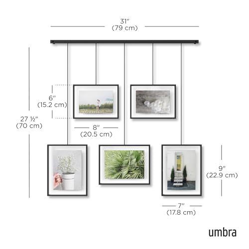 Umbra, Black Exhibit Multi Picture Frame Photo Display
